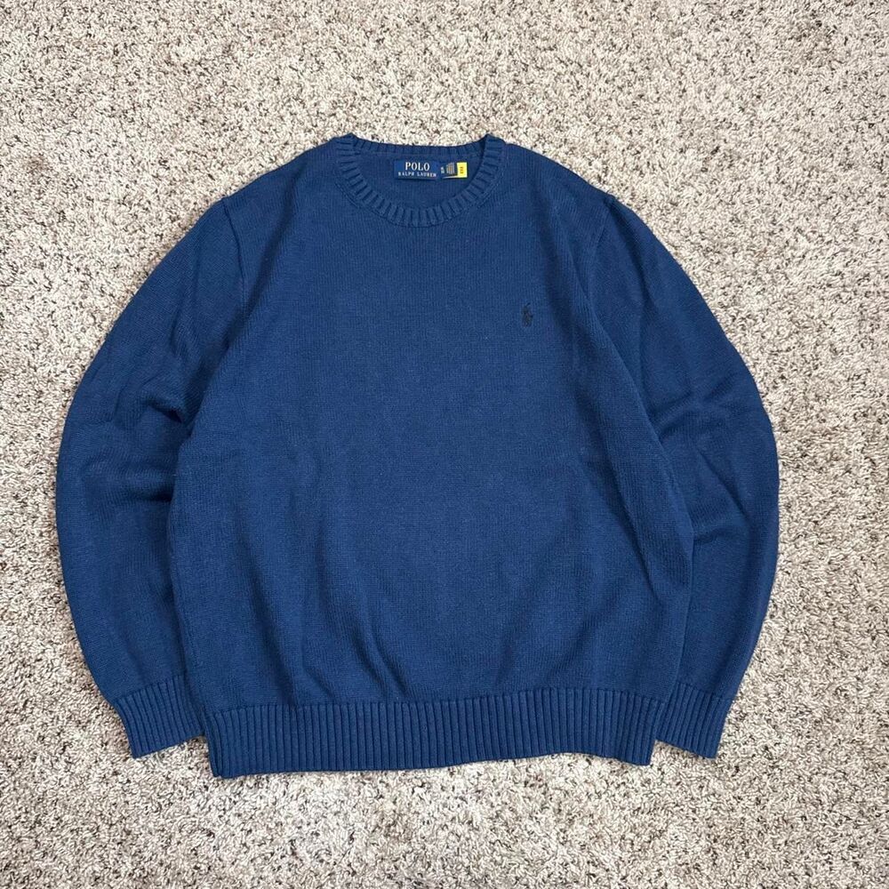 Polo-ralph-lauren Men's Navy and Blue Jumper